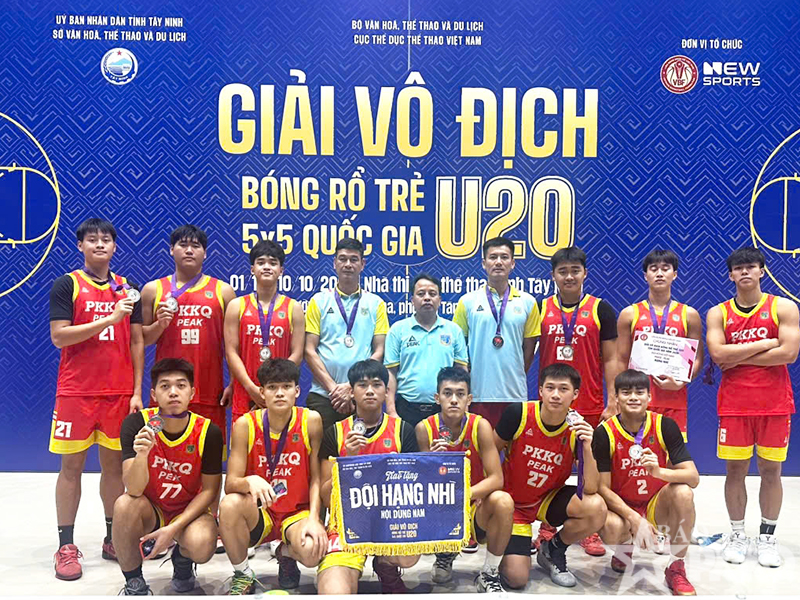 Ph&ograve;ng kh&ocirc;ng- Kh&ocirc;ng qu&acirc;n PEAK gi&agrave;nh giải Nh&igrave; tại Giải v&ocirc; địch b&oacute;ng rổ trẻ 5x5 U20 Quốc gia năm 2026.