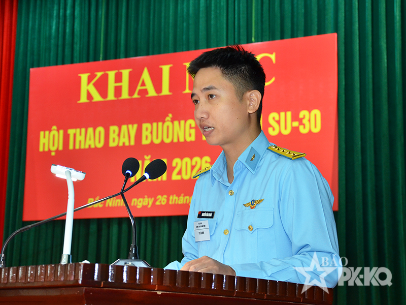 Qu&acirc;n chủng Ph&ograve;ng kh&ocirc;ng-Kh&ocirc;ng qu&acirc;n tổ chức Hội thao bay buồng tập l&aacute;i Su-30 năm 2026