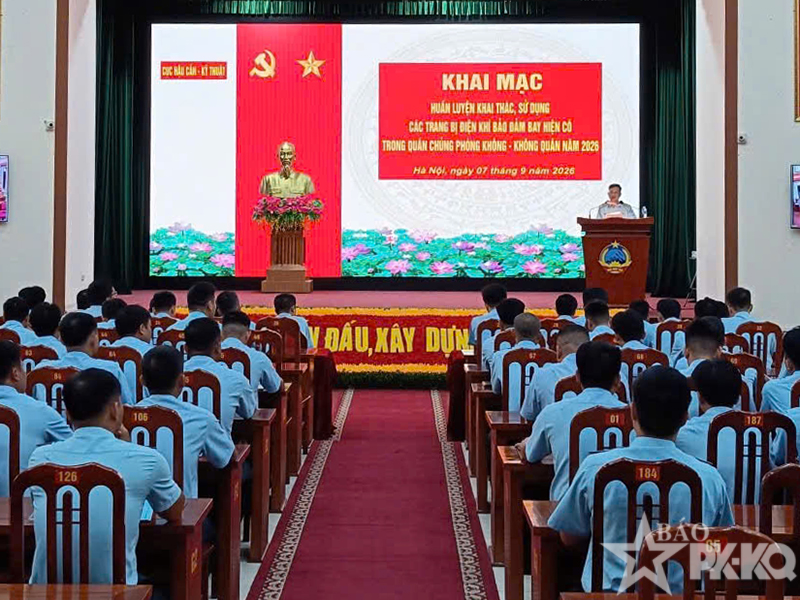 Cục Hậu cần - Kỹ thuật, Qu&acirc;n chủng PK-KQ huấn luyện khai th&aacute;c, sử dụng trang bị điện kh&iacute; bảo đảm bay