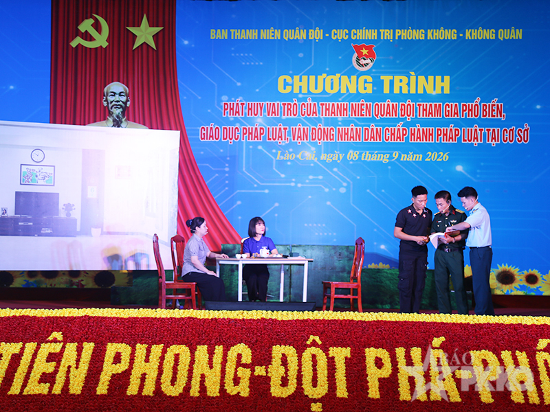 Đo&agrave;n cơ sở Trung đo&agrave;n 921 tổ chức Chương tr&igrave;nh phổ biến, gi&aacute;o dục ph&aacute;p luật vận động Nh&acirc;n d&acirc;n chấp h&agrave;nh ph&aacute;p luật tại cơ sở