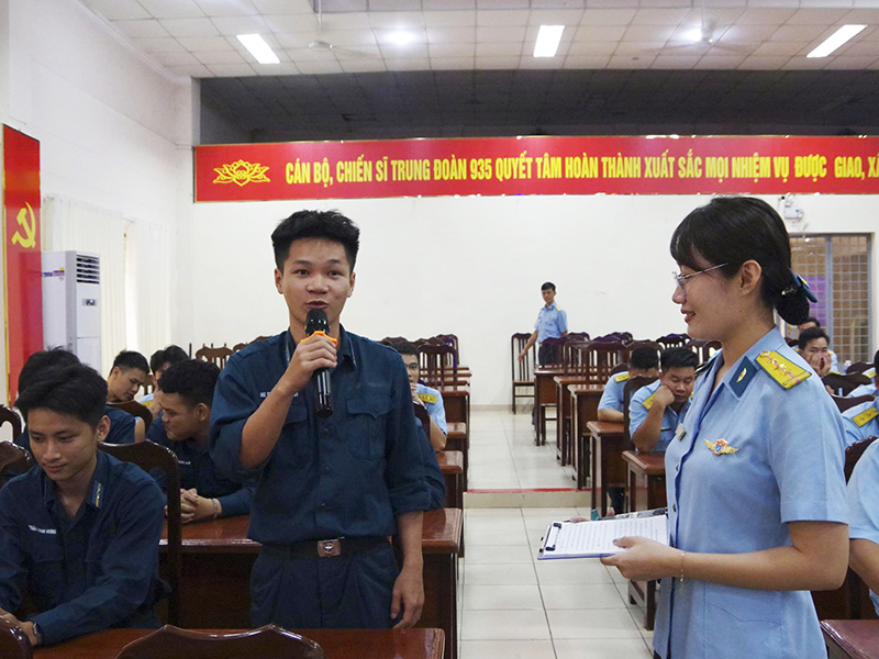 Đo&agrave;n cơ sở Trung đo&agrave;n 935 tổ chức Tọa đ&agrave;m về tư tưởng, kỷ luật