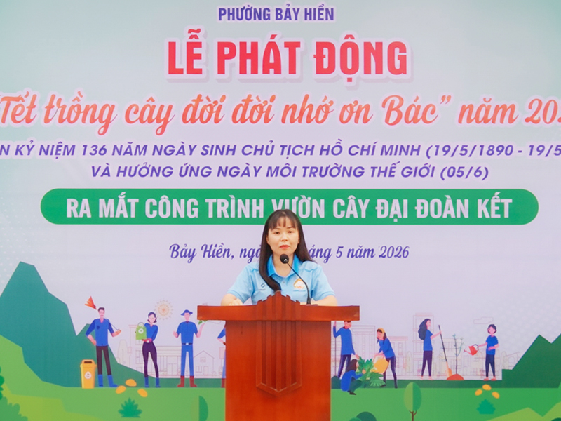 Ủy ban MTTQ phường Bảy Hiền, TP Hồ Chí Minh phối hợp cùng Trung đoàn 230 tổ chức Lễ phát động “Tết trồng cây đời đời nhớ ơn bác” năm 2026