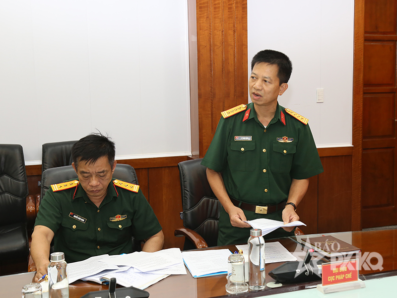 Hội đồng Phối hợp phổ biến, giáo dục pháp luật Bộ Quốc phòng kiểm tra tại các đơn vị Quân chủng Phòng không - Không quân